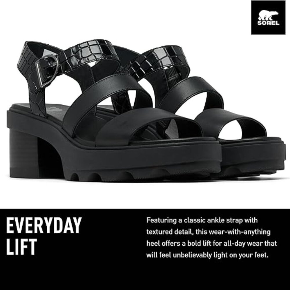 Sorel Women's Joanie Heel Ankle Strap Sandals